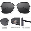 image:imageSOJOS Trendy Square Oversized Sunglasses Womens Mens UV400 Big Large Designer Shades SJ1082BlackDark Grey