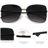 image:imageSOJOS Trendy Square Oversized Sunglasses Womens Mens UV400 Big Large Designer Shades SJ1082BlackGradient Grey