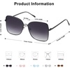 image:imageSOJOS Trendy Square Oversized Sunglasses Womens Mens UV400 Big Large Designer Shades SJ1082BlackGradient Grey