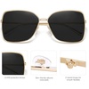 image:imageSOJOS Trendy Square Oversized Sunglasses Womens Mens UV400 Big Large Designer Shades SJ1082GoldDark Grey