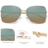 image:imageSOJOS Trendy Square Oversized Sunglasses Womens Mens UV400 Big Large Designer Shades SJ1082GoldGreen Gradient Brown