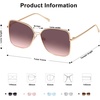image:imageSOJOS Trendy Square Oversized Sunglasses Womens Mens UV400 Big Large Designer Shades SJ1082Rose GoldRose