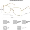 image:imageSOJOS Trendy Square Oversized Sunglasses Womens Mens UV400 Big Large Designer Shades SJ1082Yellow GoldClear