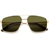 image:imageSOJOS Trendy Square Polarized Aviator Sunglasses for Women Men 80s 90s Retro Vintage Aviators SJ1283Yellow GoldOlive Green