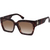 image:imageSOJOS Trendy Square Polarized Sunglasses Womens Retro Vintage Women 90s Sun Glasses SJ2612Tortoise Frame Brown Grading Lens