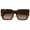 image:imageSOJOS Trendy Square Polarized Sunglasses Womens Retro Vintage Women 90s Sun Glasses SJ2612Tortoise Frame Brown Grading Lens