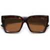 image:imageSOJOS Trendy Square Polarized Sunglasses Womens Retro Vintage Women 90s Sun Glasses SJ2612Tortoise Frame Brown Lens