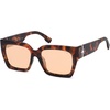 image:imageSOJOS Trendy Square Polarized Sunglasses Womens Retro Vintage Women 90s Sun Glasses SJ2612Tortoise Frame Light Pink Lens