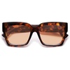 image:imageSOJOS Trendy Square Polarized Sunglasses Womens Retro Vintage Women 90s Sun Glasses SJ2612Tortoise Frame Light Pink Lens