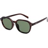 image:imageSOJOS Trendy Square Polarized Sunglasses for Women Men Retro Vintage UV Protection Womens Mens Sun Glasses SJ2624Brown StripDark Green