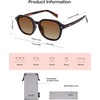 image:imageSOJOS Trendy Square Polarized Sunglasses for Women Men Retro Vintage UV Protection Womens Mens Sun Glasses SJ2624TortoiseBrown Grading