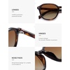 image:imageSOJOS Trendy Square Polarized Sunglasses for Women Men Retro Vintage UV Protection Womens Mens Sun Glasses SJ2624TortoiseBrown Grading
