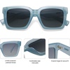 image:imageSOJOS Trendy Square Polarized Sunglasses for Womens MensRetro Plastic Frame Shades Designer Inspired Sun Glasses SJ2306Blue