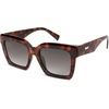 image:imageSOJOS Trendy Square Polarized Sunglasses for Womens MensRetro Plastic Frame Shades Designer Inspired Sun Glasses SJ2306Brown