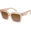 image:imageSOJOS Trendy Square Polarized Sunglasses for Womens MensRetro Plastic Frame Shades Designer Inspired Sun Glasses SJ2306Crystal Brown
