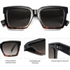 image:imageSOJOS Trendy Square Polarized Sunglasses for Womens MensRetro Plastic Frame Shades Designer Inspired Sun Glasses SJ2306Multicolor