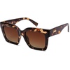 image:imageSOJOS Trendy Square Polarized Sunglasses for Womens MensRetro Plastic Frame Shades Designer Inspired Sun Glasses SJ2306Tortoise