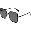 image:imageSOJOS Trendy Square Sunglasses Womens Big Oversized Designer Style UV Protection Sunnies Shades Lunettes de Soleil SJ1170Black