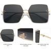 image:imageSOJOS Trendy Square Sunglasses Womens Big Oversized Designer Style UV Protection Sunnies Shades Lunettes de Soleil SJ1170Gold