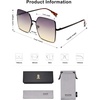 image:imageSOJOS Trendy Square Sunglasses Womens Big Oversized Designer Style UV Protection Sunnies Shades Lunettes de Soleil SJ1170Grey
