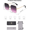 image:imageSOJOS Trendy Square Sunglasses Womens Big Oversized Designer Style UV Protection Sunnies Shades Lunettes de Soleil SJ1170Purple