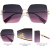 image:imageSOJOS Trendy Square Sunglasses Womens Big Oversized Designer Style UV Protection Sunnies Shades Lunettes de Soleil SJ1170Purple
