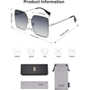 image:imageSOJOS Trendy Square Sunglasses Womens Big Oversized Designer Style UV Protection Sunnies Shades Lunettes de Soleil SJ1170Silver