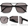 image:imageSOJOS Trendy Vintage Aviator Square Sunglasses For Womens Mens Retro 70s UV400 Women Sun Glasses SJ2327BlackGrey
