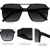 image:imageSOJOS Trendy Vintage Aviator Square Sunglasses For Womens Mens Retro 70s UV400 Women Sun Glasses SJ2327BlackGrey Grading