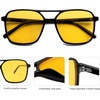 image:imageSOJOS Trendy Vintage Aviator Square Sunglasses For Womens Mens Retro 70s UV400 Women Sun Glasses SJ2327BlackYellow