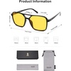 image:imageSOJOS Trendy Vintage Aviator Square Sunglasses For Womens Mens Retro 70s UV400 Women Sun Glasses SJ2327BlackYellow
