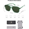 image:imageSOJOS Trendy Vintage Aviator Square Sunglasses For Womens Mens Retro 70s UV400 Women Sun Glasses SJ2327GreenGreen