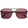 image:imageSOJOS Trendy Vintage Aviator Square Sunglasses For Womens Mens Retro 70s UV400 Women Sun Glasses SJ2327GreyRed