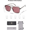 image:imageSOJOS Trendy Vintage Aviator Square Sunglasses For Womens Mens Retro 70s UV400 Women Sun Glasses SJ2327GreyRed