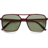 image:imageSOJOS Trendy Vintage Aviator Square Sunglasses For Womens Mens Retro 70s UV400 Women Sun Glasses SJ2327RedGreen