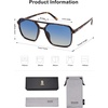 image:imageSOJOS Trendy Vintage Aviator Square Sunglasses For Womens Mens Retro 70s UV400 Women Sun Glasses SJ2327TortoiseBlue Grading