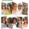 image:imageSOJOS Trendy Vintage Aviator Square Sunglasses For Womens Mens Retro 70s UV400 Women Sun Glasses SJ2327TortoiseBlue Grading