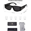 image:imageSOJOS Trendy Y2K Rectangle Polarized Sunglasses for Women Men Fashion Designer Rave Sunglasses SJ2228BlackGrey