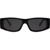 image:imageSOJOS Trendy Y2K Rectangle Polarized Sunglasses for Women Men Fashion Designer Rave Sunglasses SJ2228BlackGrey