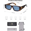 image:imageSOJOS Trendy Y2K Rectangle Polarized Sunglasses for Women Men Fashion Designer Rave Sunglasses SJ2228Brown TortoiseBlue
