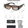 image:imageSOJOS Trendy Y2K Rectangle Polarized Sunglasses for Women Men Fashion Designer Rave Sunglasses SJ2228Dark TortoiseBrown