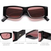 image:imageSOJOS Trendy Y2K Rectangle Polarized Sunglasses for Women Men Fashion Designer Rave Sunglasses SJ2228Shiny BlackRed