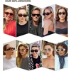 image:imageSOJOS Trendy Y2K Rectangle Polarized Sunglasses for Women Men Fashion Designer Rave Sunglasses SJ2228Shiny BlackRed