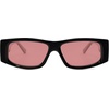 image:imageSOJOS Trendy Y2K Rectangle Polarized Sunglasses for Women Men Fashion Designer Rave Sunglasses SJ2228Shiny BlackRed