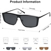 image:imageSOJOS Trendy Y2k Polarized Sunglasses for Women Men Metal Frame UV400 Designer Shades SJ1228BlackGrey