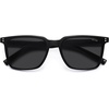 image:imageSOJOS Unisex Rectangle Polarized Sunglasses TR90 Square Frame UV400 Protection Lightweight Flexible for Men and WomenBlackGrey