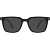 image:imageSOJOS Unisex Rectangle Polarized Sunglasses TR90 Square Frame UV400 Protection Lightweight Flexible for Men and WomenBlackGrey