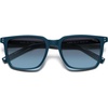 image:imageSOJOS Unisex Rectangle Polarized Sunglasses TR90 Square Frame UV400 Protection Lightweight Flexible for Men and WomenBlueBlue