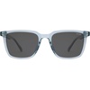 image:imageSOJOS Unisex Rectangle Polarized Sunglasses TR90 Square Frame UV400 Protection Lightweight Flexible for Men and WomenBlueGrey