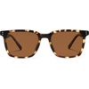 image:imageSOJOS Unisex Rectangle Polarized Sunglasses TR90 Square Frame UV400 Protection Lightweight Flexible for Men and WomenClear Tortoise BrownBrown
